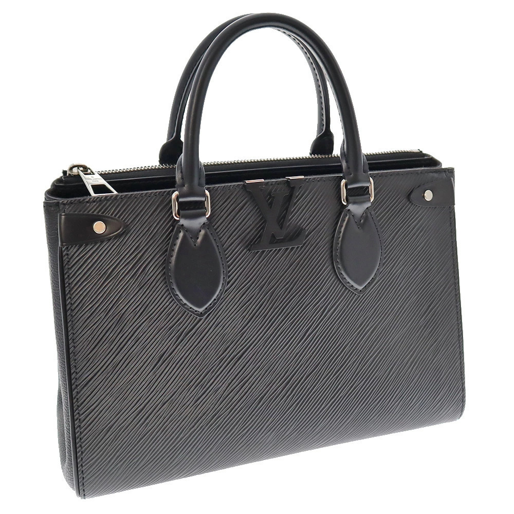 LOUIS VUITTON Grenelle Tote Shoulder Bag Handbag Epi Leather Noir Black LV